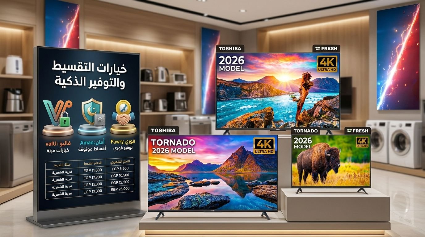طرق تقسيط شاشات التليفزيون في مصر عبر فاليو وأمان