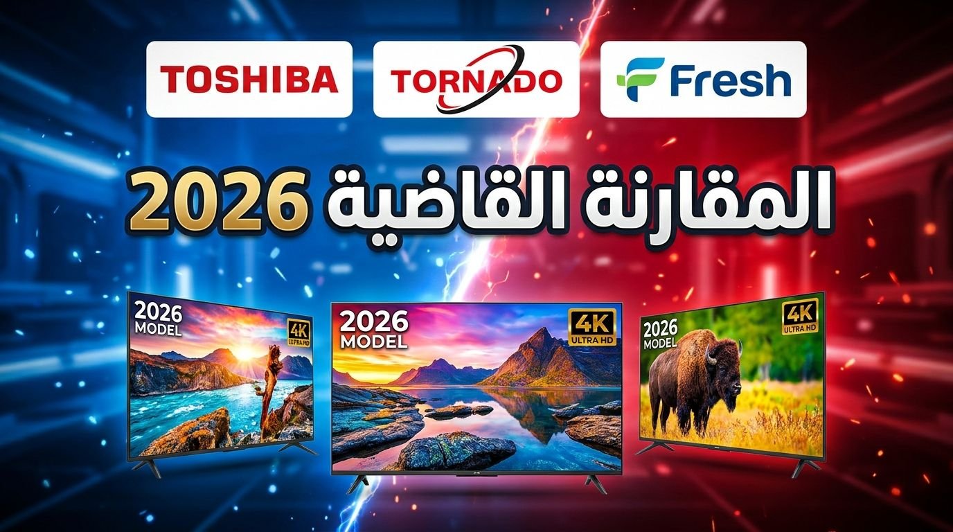مقارنة بين شاشات توشيبا وتورنيدو وفريش 2026 في مصر
